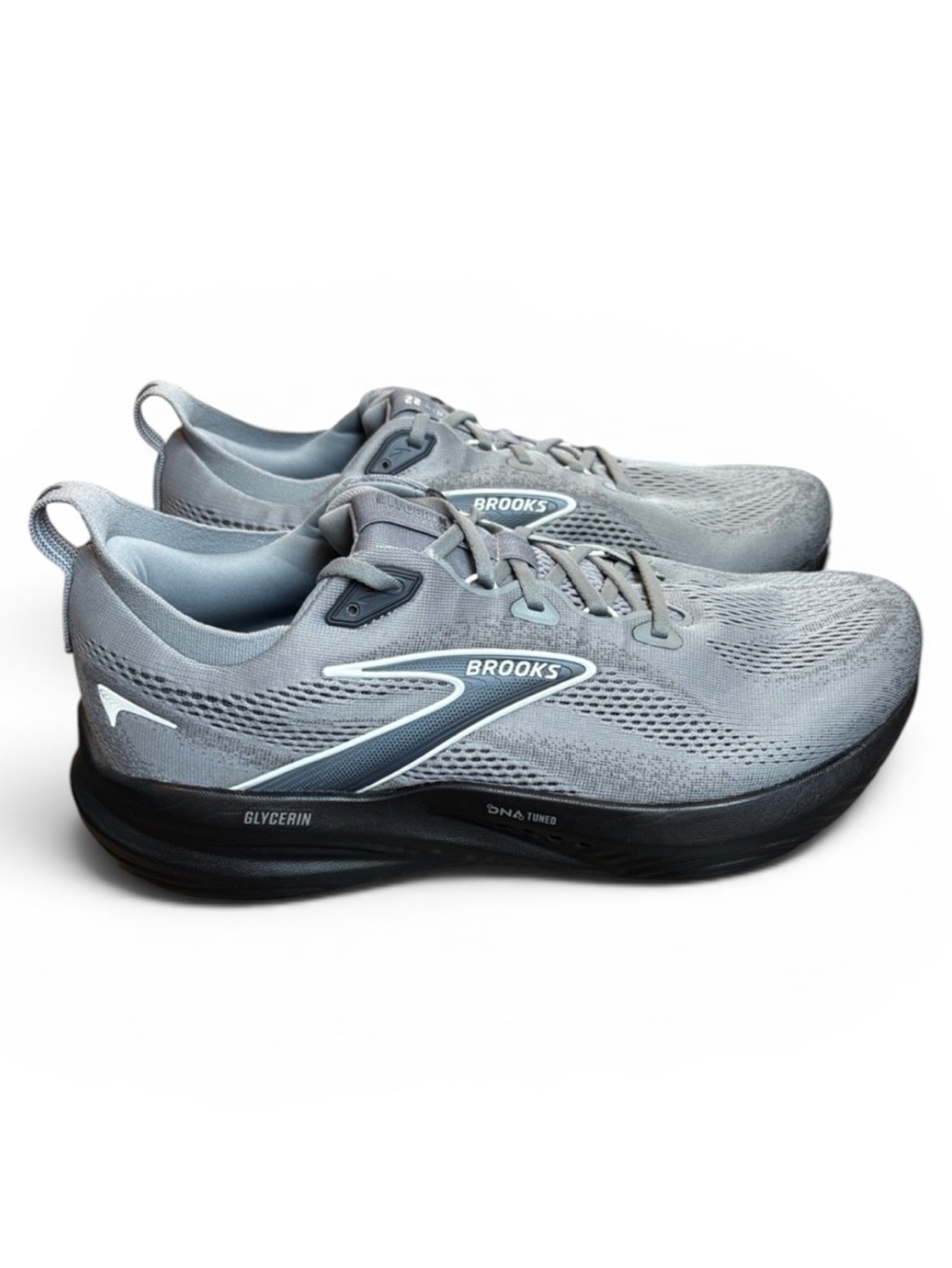 Brooks Glycerin GTS 22 Running Shoes Men’s 11.5 XW EXTRA WIDE Light Gray